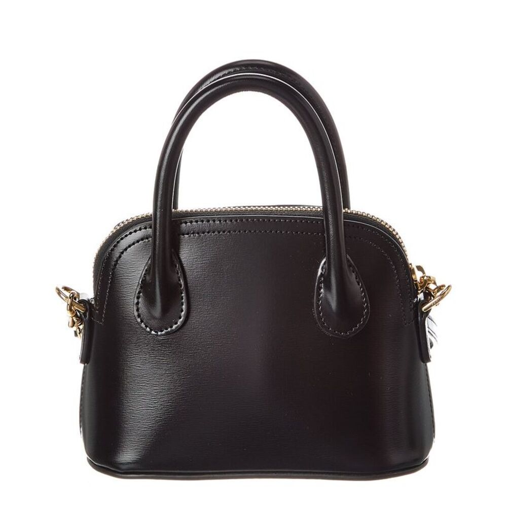 Celine Honorine Mini Triomphe Leather Satchel, Black - Picture 2 of 4